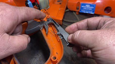 Switch to STOP 3. . Husqvarna 455 rancher trigger assembly